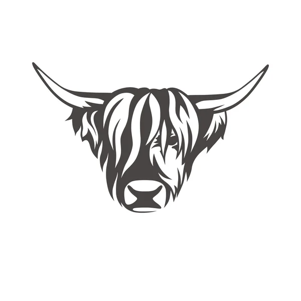 Векторне зображення коров'ячого знака для м'ясника магазину — стоковий вектор