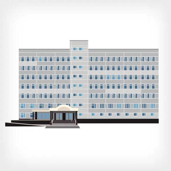 Ilustração vetorial do edifício hospitalar — Vetor de Stock