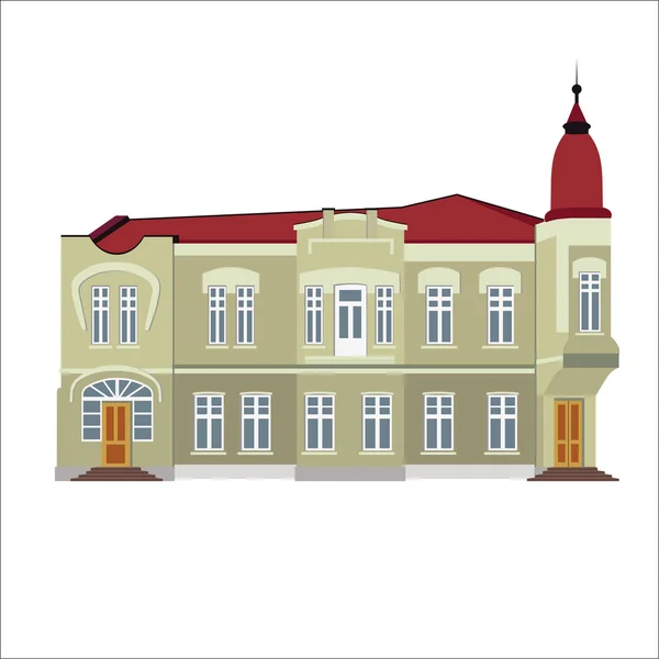 Ilustración vectorial del edificio histórico vintage — Vector de stock
