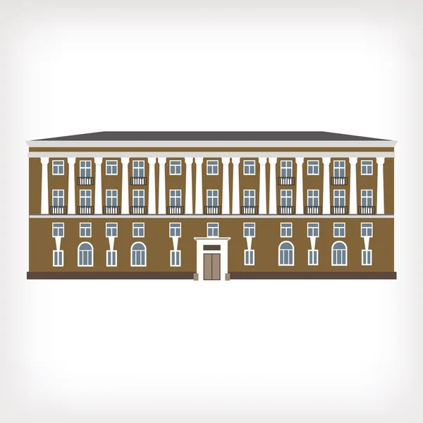 Ilustración vectorial del edificio histórico vintage — Vector de stock