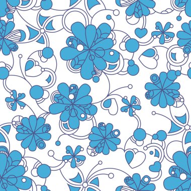 Çiçek sorunsuz arka plan deseni için sürekli Çoğalt