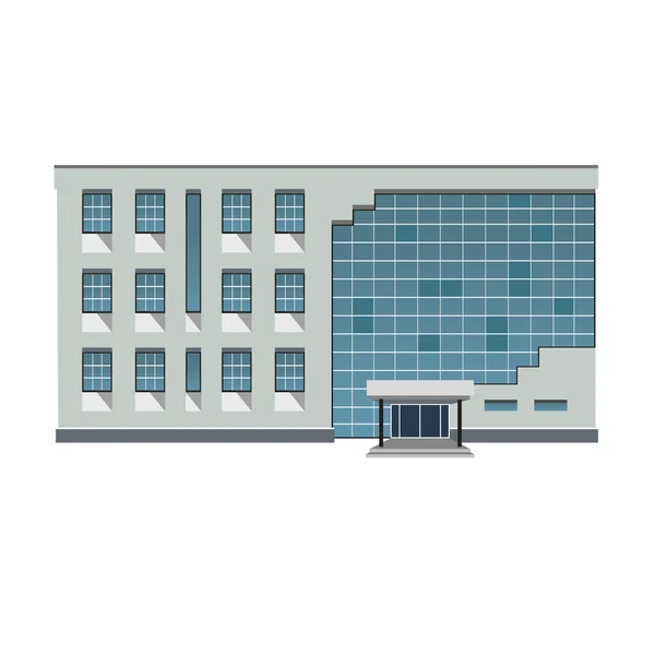 Ilustración vectorial edificio moderno — Vector de stock