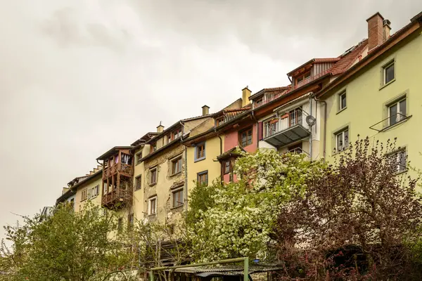 Old houses facades, Engen — Stock Photo, Image