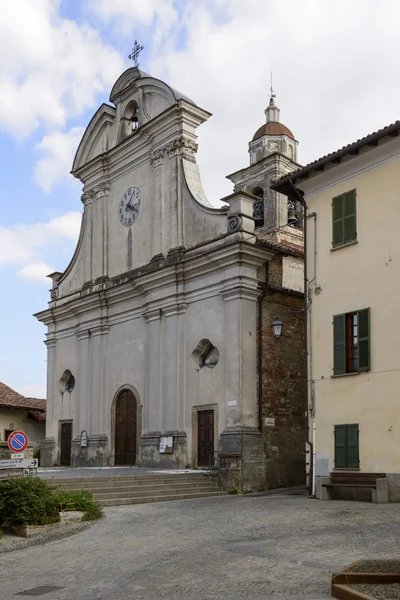 S. Giacomo kyrkan Rocca Grimalda, Italien — Stockfoto