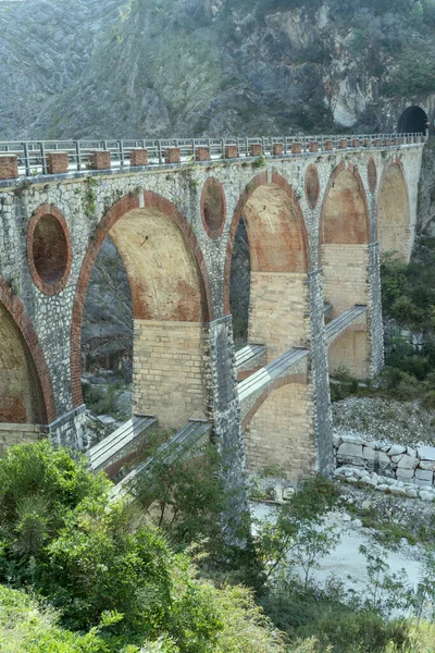 Arches Vieux Pont Miseglia Prises Près Carrare Apuane Toscane Italie — Photo