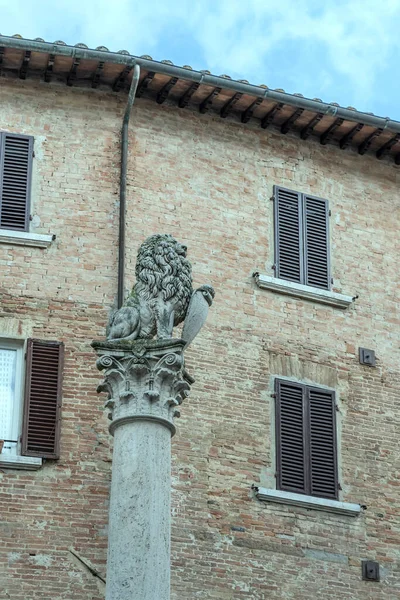 Montepulciano Siena Toskana Talya Parlak Işıkta Çekilen Tarihi Küçük Kasabada — Stok fotoğraf