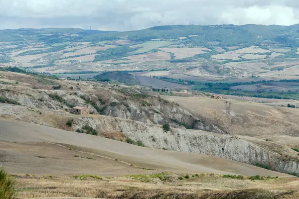 Paysage Aérien Avec Des Calanques Dures Des Pentes Douces Dans — Photo