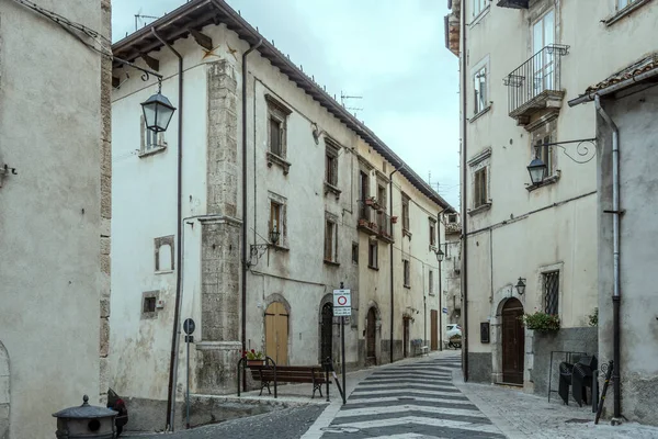 Paisaje Urbano Con Antiguas Casas Pintorescas Calle Con Pavimento Mármol — Foto de Stock