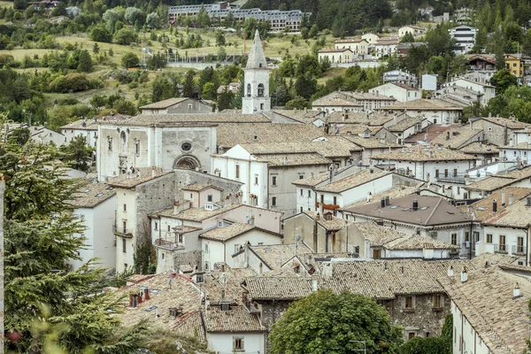 Paesaggio Aereo Con Vecchi Tetti Chiesa Rinascimentale Madonna Del Colle — Foto Stock