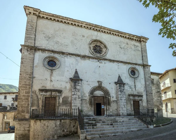 Paisaje Urbano Con Antigua Fachada Iglesia Parroquial Maria Della Valle — Foto de Stock