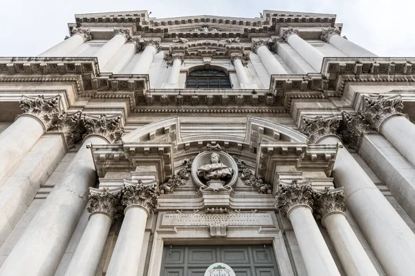 Detail Gorgeous Baroque Marble Decoration New Minster Facade Shot Bright — Stock Photo, Image