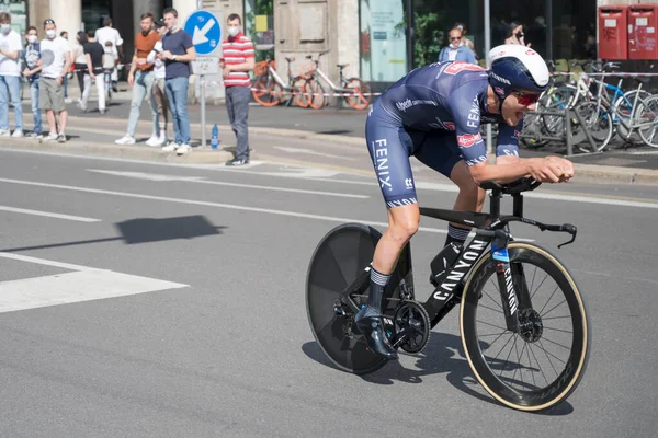 Milán Italia Mayo Última Etapa Giro 2021 Competidor Louis Verwaeke — Foto de Stock
