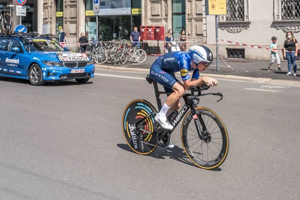 Milano Italia Maggio Ultima Tappa Del Giro 2021 Concorrente James — Foto Stock