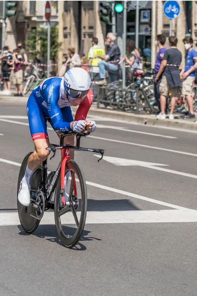 Milano Italia Maggio Ultima Tappa Del Giro 2021 Simon Guglielmi — Foto Stock