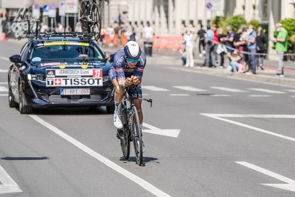 Milán Italia Mayo Última Etapa Del Giro 2021 Gianni Vermeersch —  Fotos de Stock