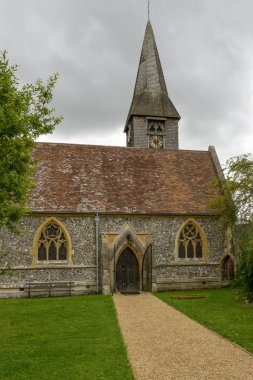 Kilise St. mary giriş, whitchurch thames üzerinde
