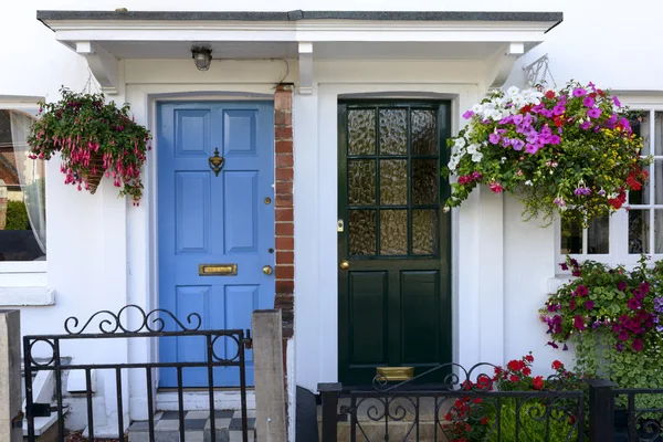 mavi ve siyah Teras kapılar, henley on thames 