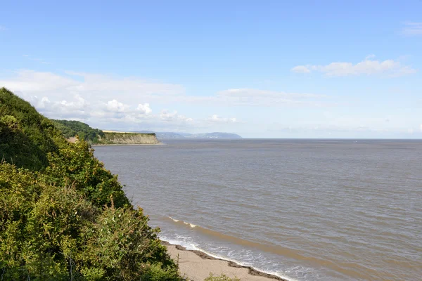 Marea alta en la bahía de St Audries, Somerset — Foto de Stock