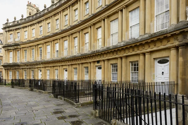 Curved facades at the Circus crescent, Bath — Stock Photo, Image