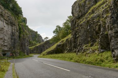 kayalar ve kaşar gorge, Somerset yola