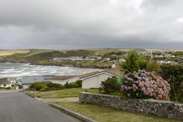 Polzeath e la sua baia, Cornovaglia — Foto Stock