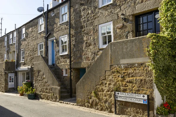 Schody a starých domů, St. Ives, Cornwall — Stock fotografie