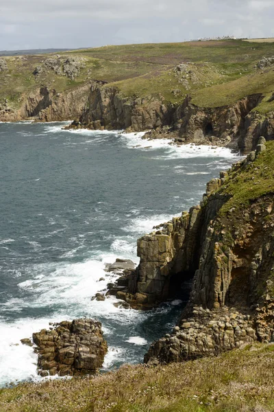 Havet kusten i Land End, Cornwall — Stockfoto