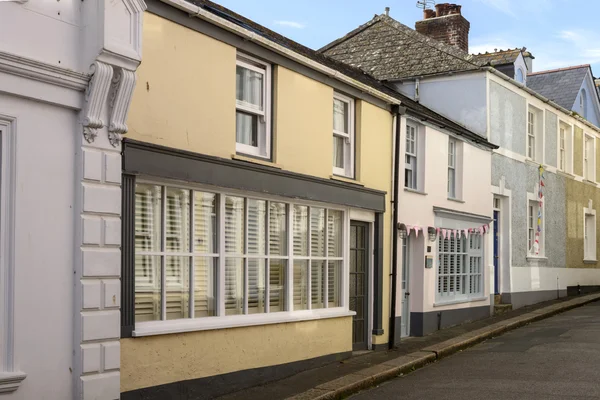 Oude straat in Fowey, Cornwall — Stockfoto
