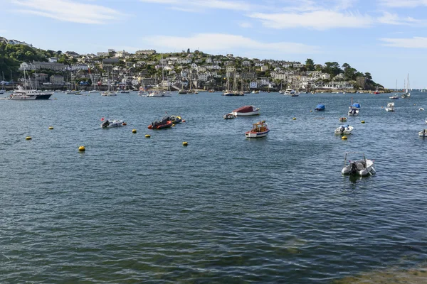 Polruan view from Fowey, Cornwall — Stock Photo, Image