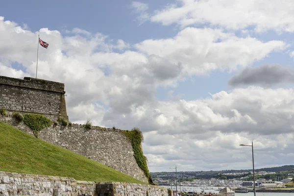 Fortificaciones de la Ciudadela Real y vista de Plymouth —  Fotos de Stock