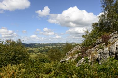 Manaton kayalar, Manaton, Devon manzara