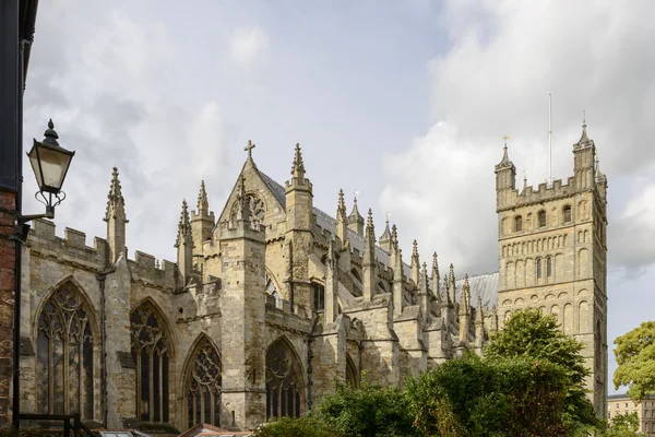 St. Peter Cathedral rear, Exeter — Stock Photo, Image