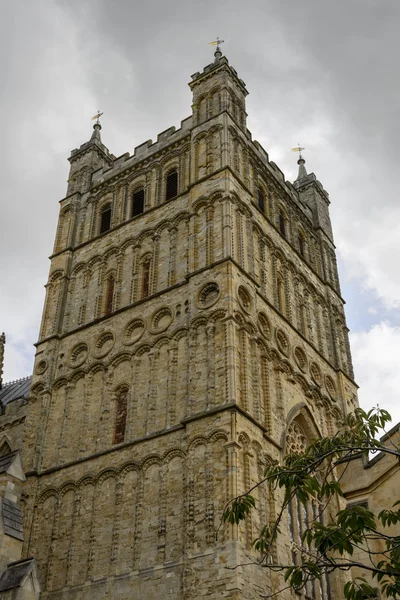 Campanile della Cattedrale di San Pietro, Exeter — Foto Stock