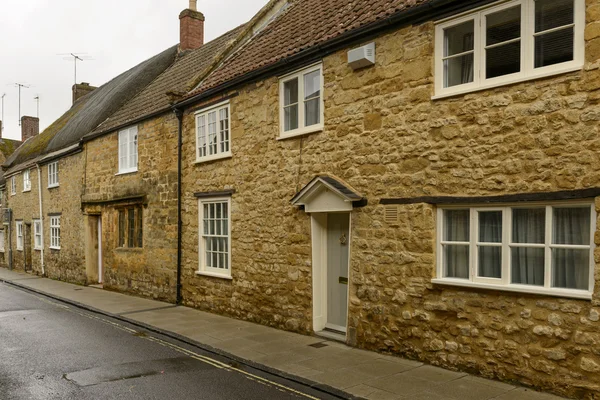 Sherborne, Dorset: kőházak — Stock Fotó