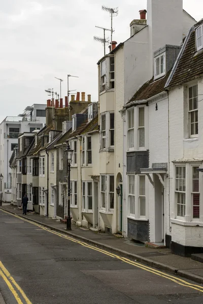 Uphill street at Brighton, East Sussex — Stock Photo, Image