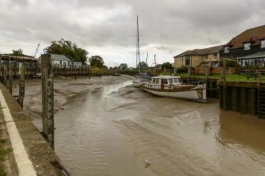nehir limanı ile düşük tide, çavdar