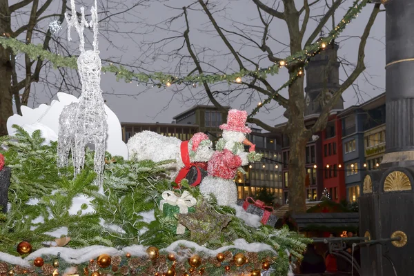 Plac Ratuszowy w czasie rynek Xmas — Zdjęcie stockowe