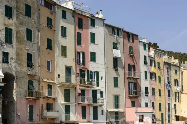 Picturesque traditional facades 4 Portovenere — Stock Photo, Image