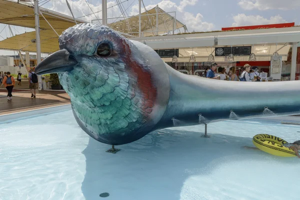 bird statue at Czech Pavilion, EXPO 2015 Milan