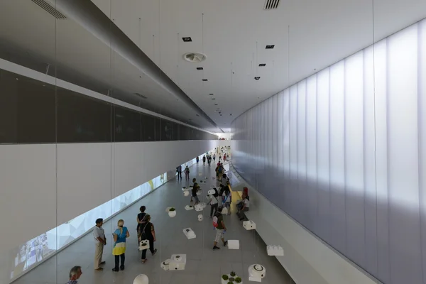 Exhibition inside Brazil Pavilion from above, EXPO 2015 Milan — ストック写真