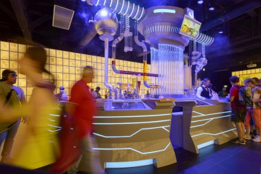 illuminated still inside Russia pavillon, EXPO 2015 Milan