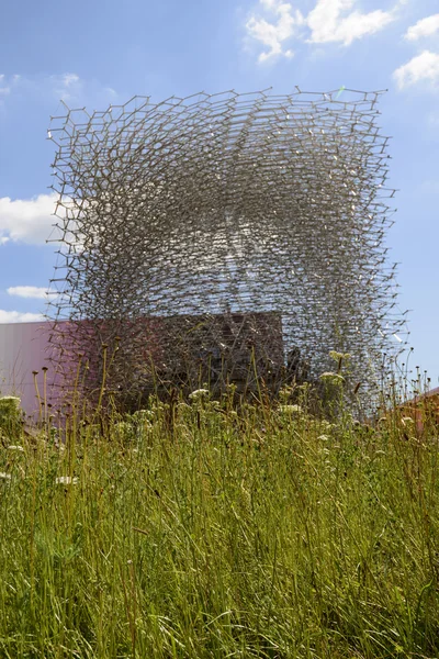 Grass at Great Britain pavillon , EXPO 2015 Milan — Stock Photo, Image