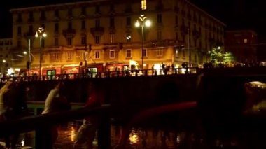 tramvay setin geri yüklenen Darsena, Milan, İtalya, Tarih