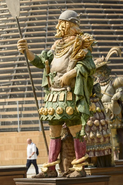 Statue du guerrier alimentaire, EXPO 2015 Milan — Photo