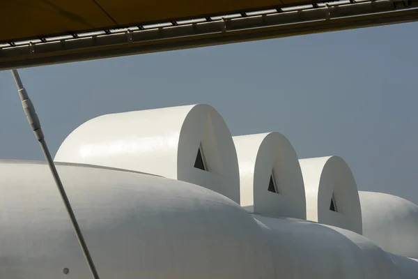 Row of white domes at Corea Republic Pavilion , EXPO 2015 Milan — Stock Photo, Image