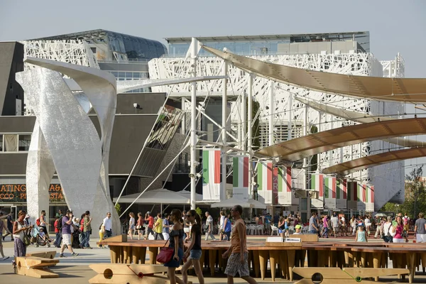 Italy square view , EXPO 2015 Milan — ストック写真