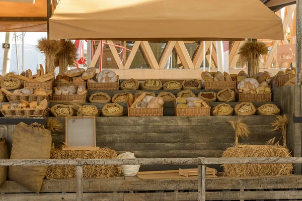 Exhibition of mockups of cereal food, EXPO 2015 Milan — Stock fotografie