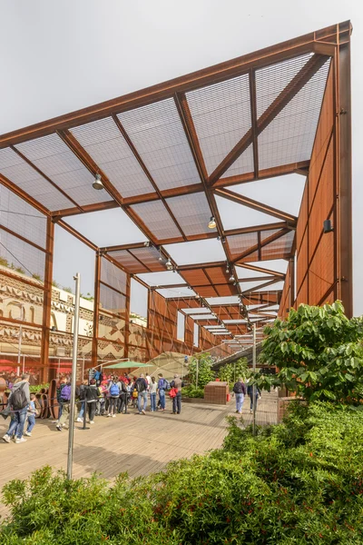 Entrance at Brazil Pavilion, EXPO 2015 Milan — Stockfoto