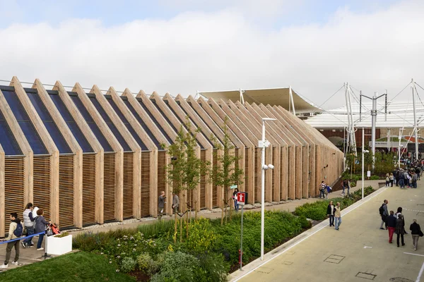 Wooden side of Belgian pavilion,  EXPO 2015 Milan — Stockfoto