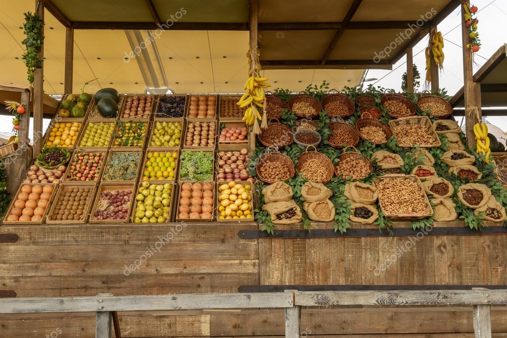 Download Exhibition of mockup of fruit and nut food , EXPO 2015 Milan - Stock Editorial Photo © halpand ...